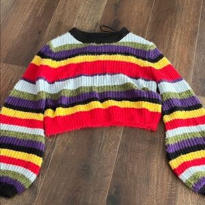 Colorful Striped Women's Sweater